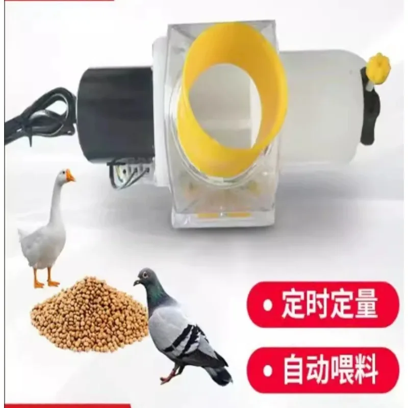 Remote Timing Electric Automatic Poultry Feeder Dispenser for Pigeon Chicken Duck Farm Feeding Use