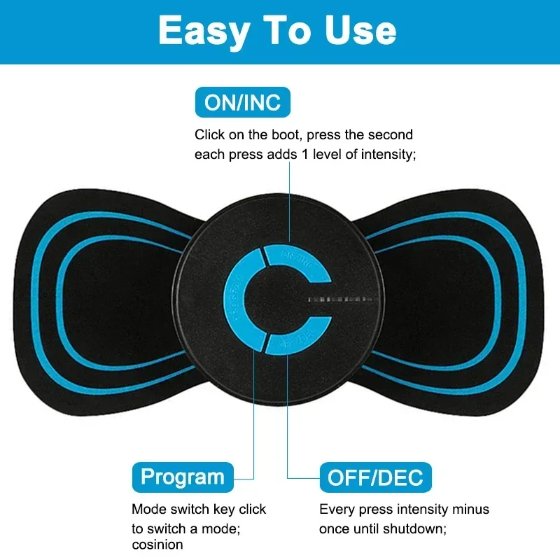 EMS массажер для шеи гелевые подушечки электрический массажер для шейного позвонка носилки для тела патч импульсный стимулятор мышц для ухода за телом