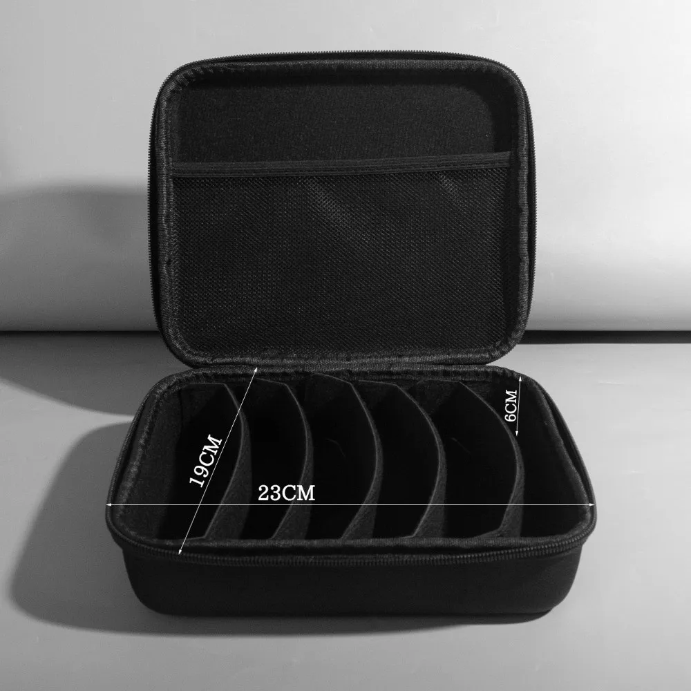 EVA Eyewear Organizer Case Adjustable Compartments Zipper Closure Sunglasses Storage Box Portable Glasses Storage Case