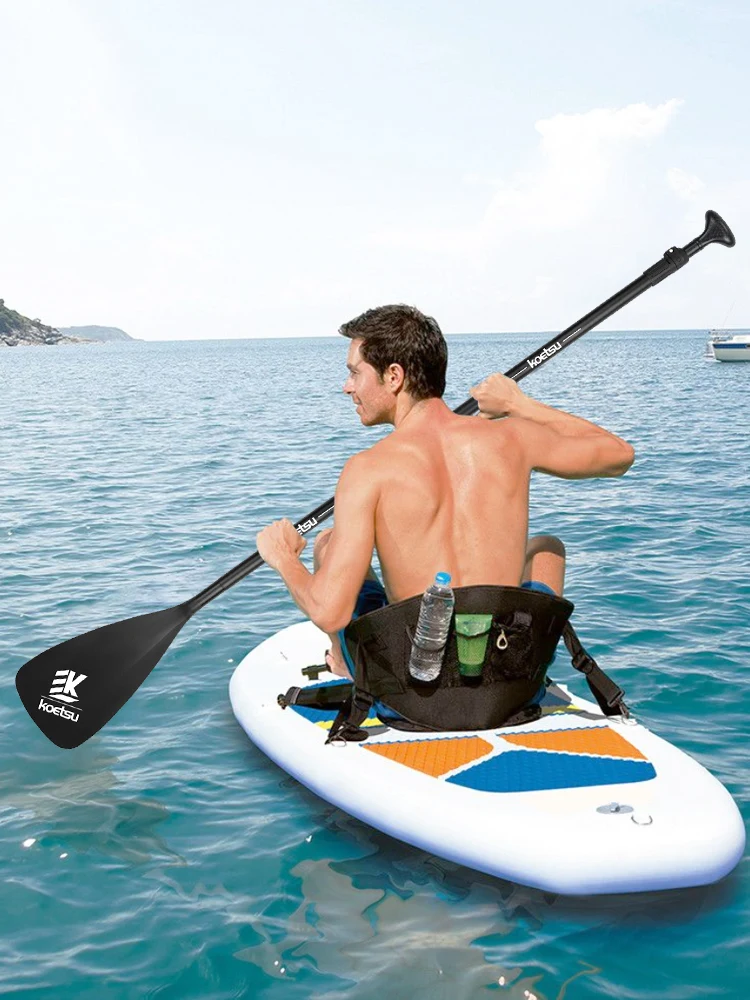 3-Piece Kayak Boat Paddle Adjustable Length Stand Up Paddleboard Paddles Aluminum Alloy SUP Surfpaddle for Canoe Kayaking