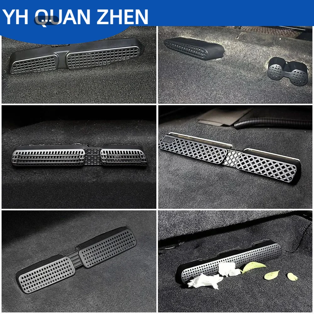 For Audi Q2 Q3 Q5 Q7 Q8 Under Seat Floor Rear AC Heater Air Conditioner Duct Vent Cover Grill Outlet Cover Trim Self Adhesive
