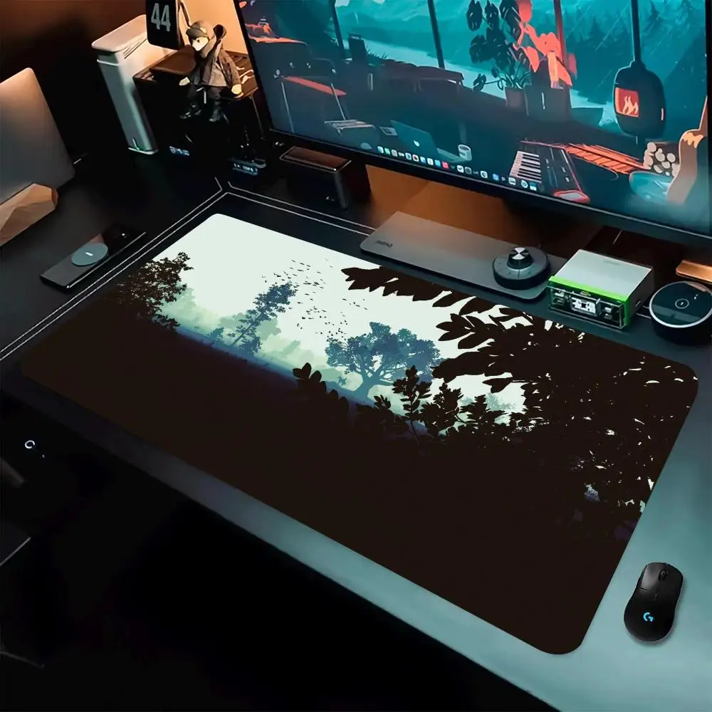 El significado del bosque nebuloso Alfombrilla de ratón lavable con parte inferior de goma antideslizante adecuada para tareas y juegos y alfombrillas de ratón de oficina