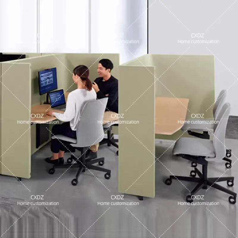 Modern Minimalist High Back Negotiation Sofa Fully Enclosed Private Industrial Style Semi Enclosed Office Independent Seating