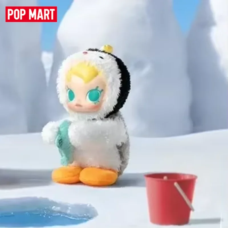 

POP MART Baby Molly X Pingu: Серия «Счастливая рыбалка» — Слепая коробка-сюрприз, коллекционная фигурка, украшение для дома и рабочего стола
