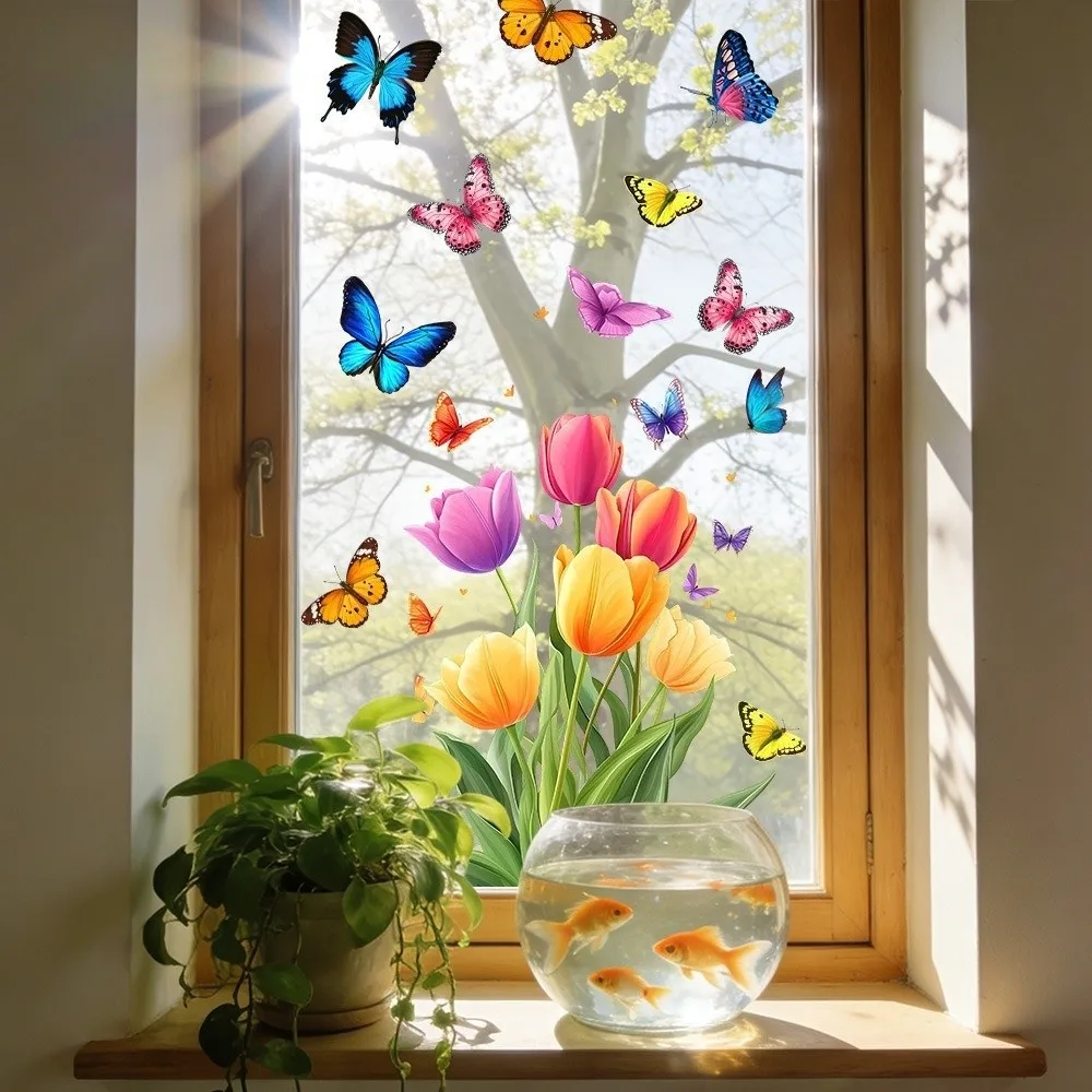 New Sunlight Catcher Glass Sticker PVC Self Adhesive Window Sticker Electrostatic Glass Sticker Glass Decoration
