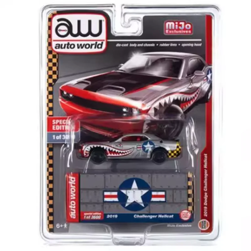 

AW масштаб 1:64 2019, Challenger Hellcat, имитация модели автомобиля из сплава, статическая коллекция, украшенные праздничными игрушками, сувенирный подарок