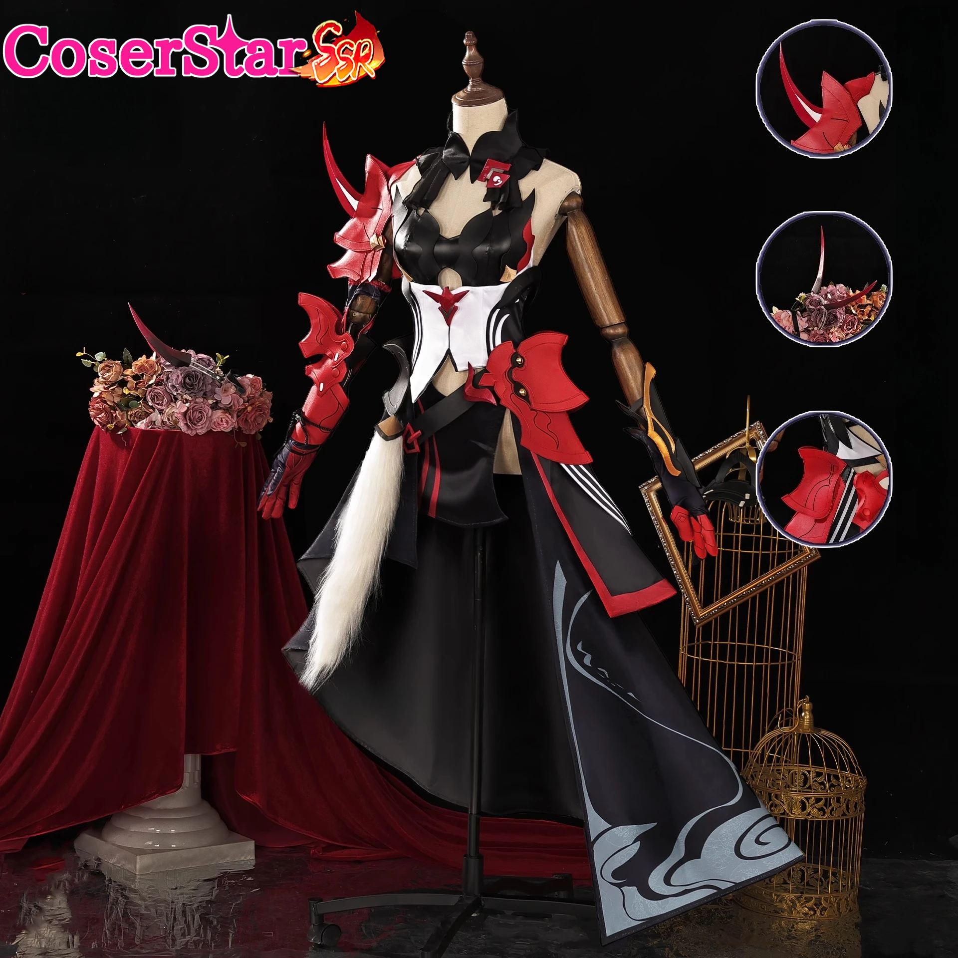 

CoserStar-SSR Honkai Impact 3rd Raiden Mei Косплей Костюм Платье Ролевая Игра Наряд Хэллоуин Униформа