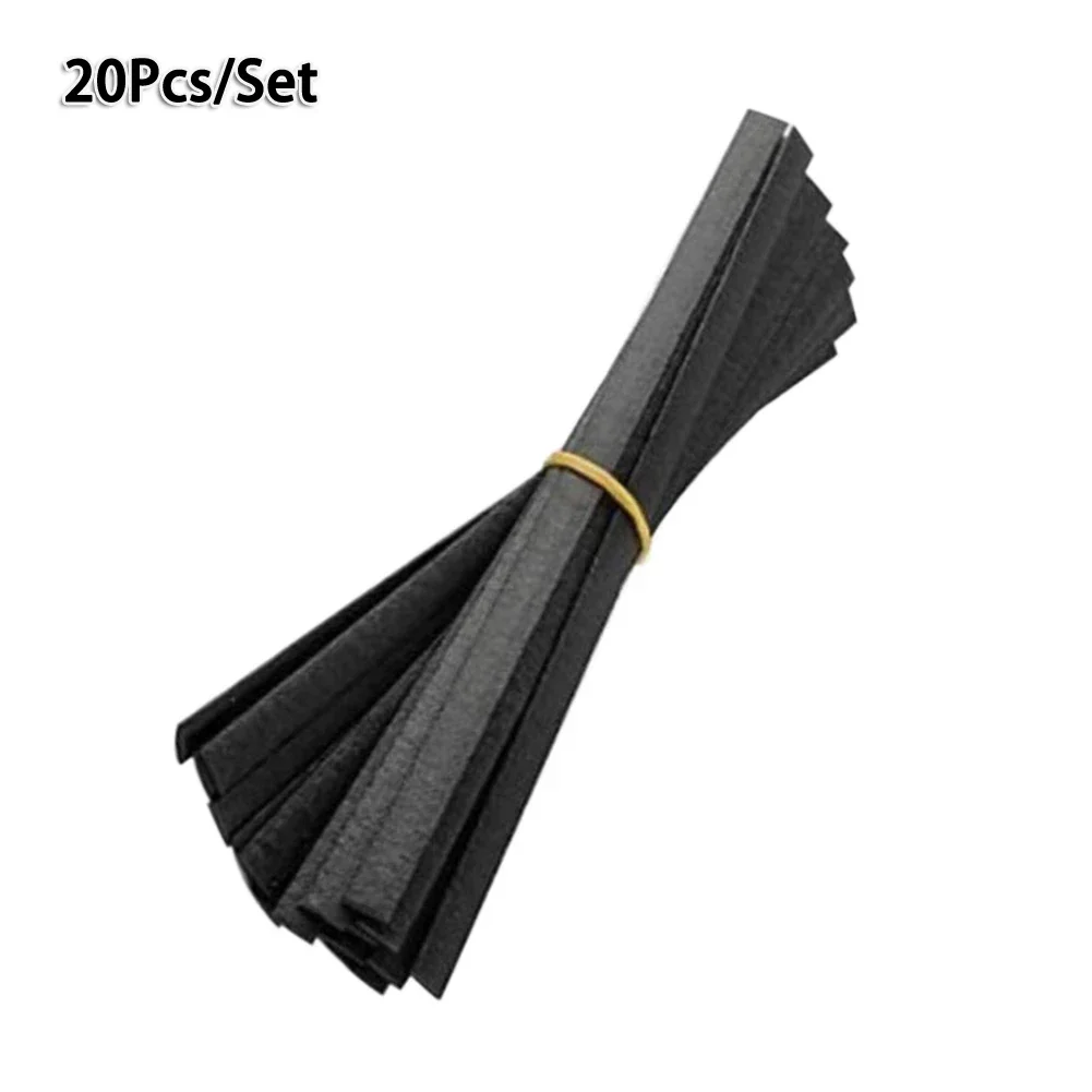 Varillas de soldadura de plástico 20 piezas PE, 8-3/4X3/8 pulgadas, tamaño de 2,5mm, para reparación de TPO TEO PP, parachoques, Kayak, canoa (PE) y