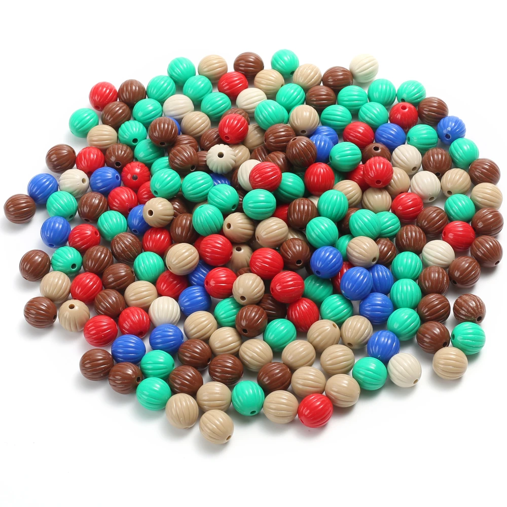 50Pcs 12mm Acrylic Round Beads Colorful Acrylic Lantern Beads For Handmade Jewelry Making DIY Bracelet Necklace Accessories