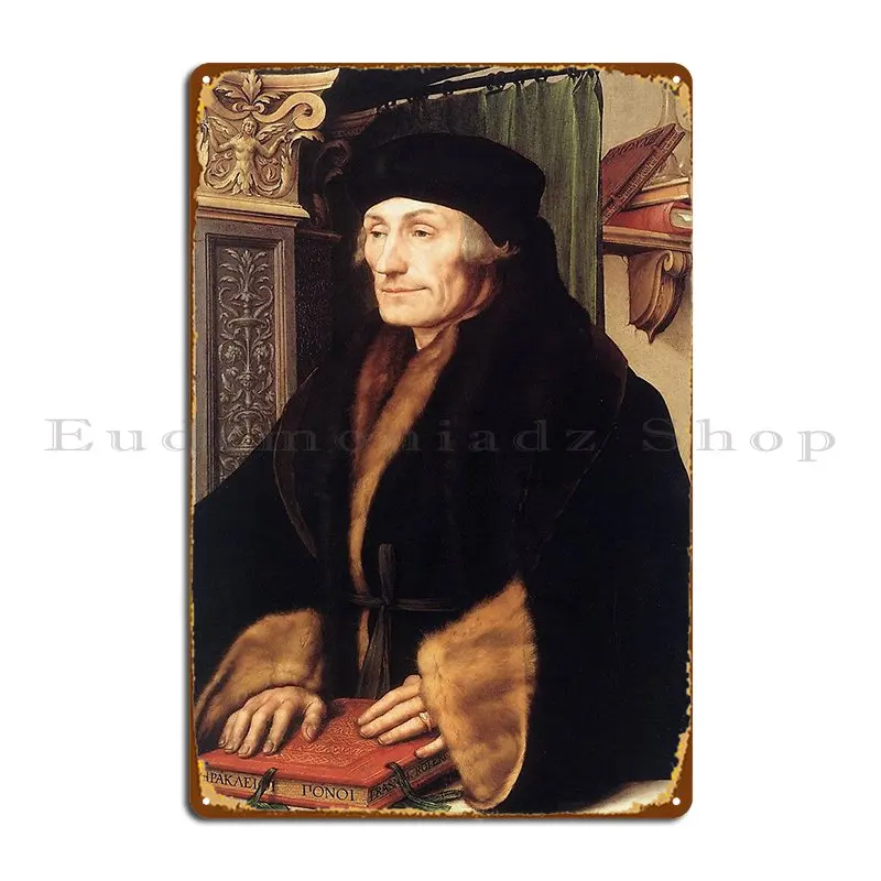 Металлический знак эпохи Роттердама, философа и теольгии