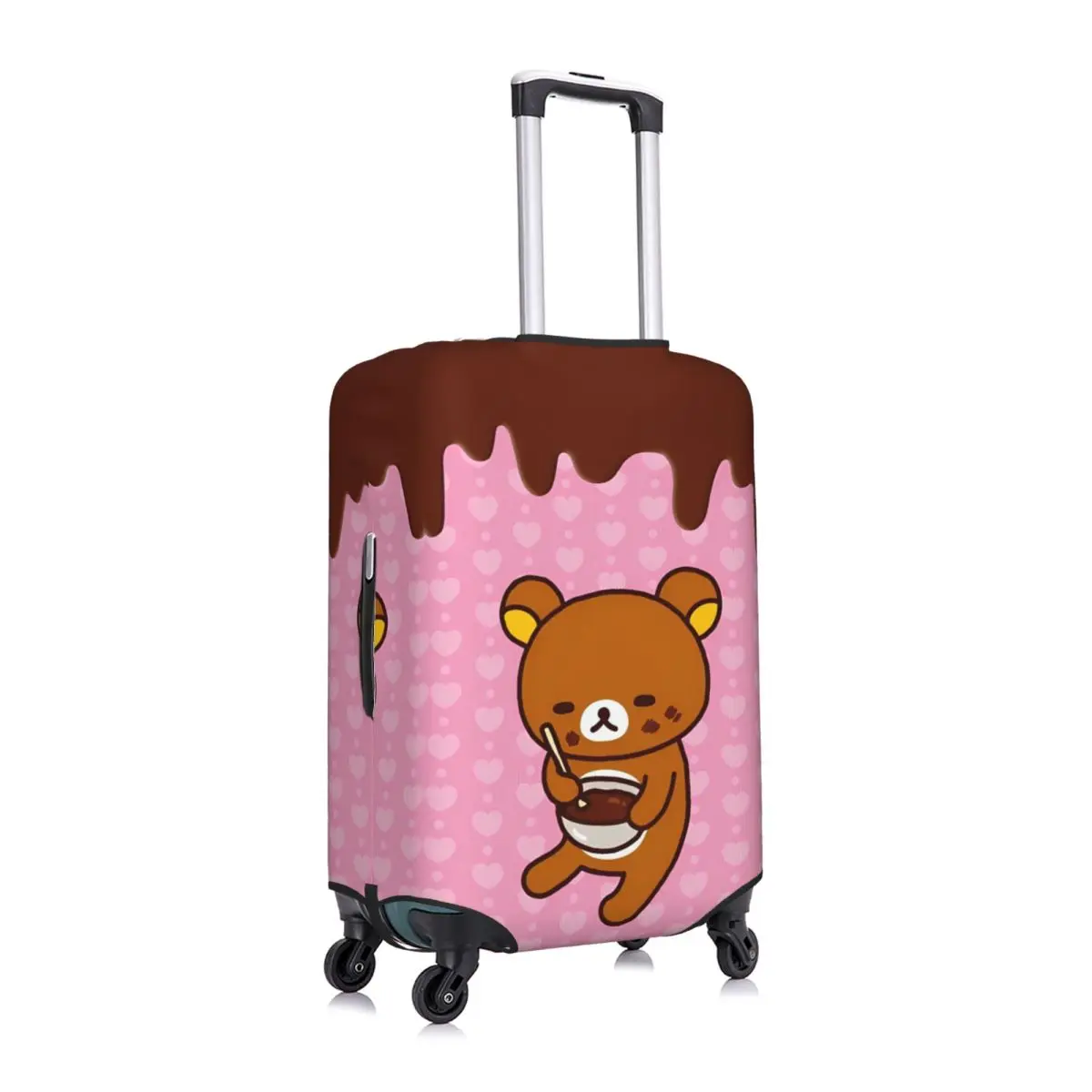 Rilakkuma الكرتون غطاء حقيبة عطلة الدب الحيوان حقيبة أمتعة عملية حماية السفر