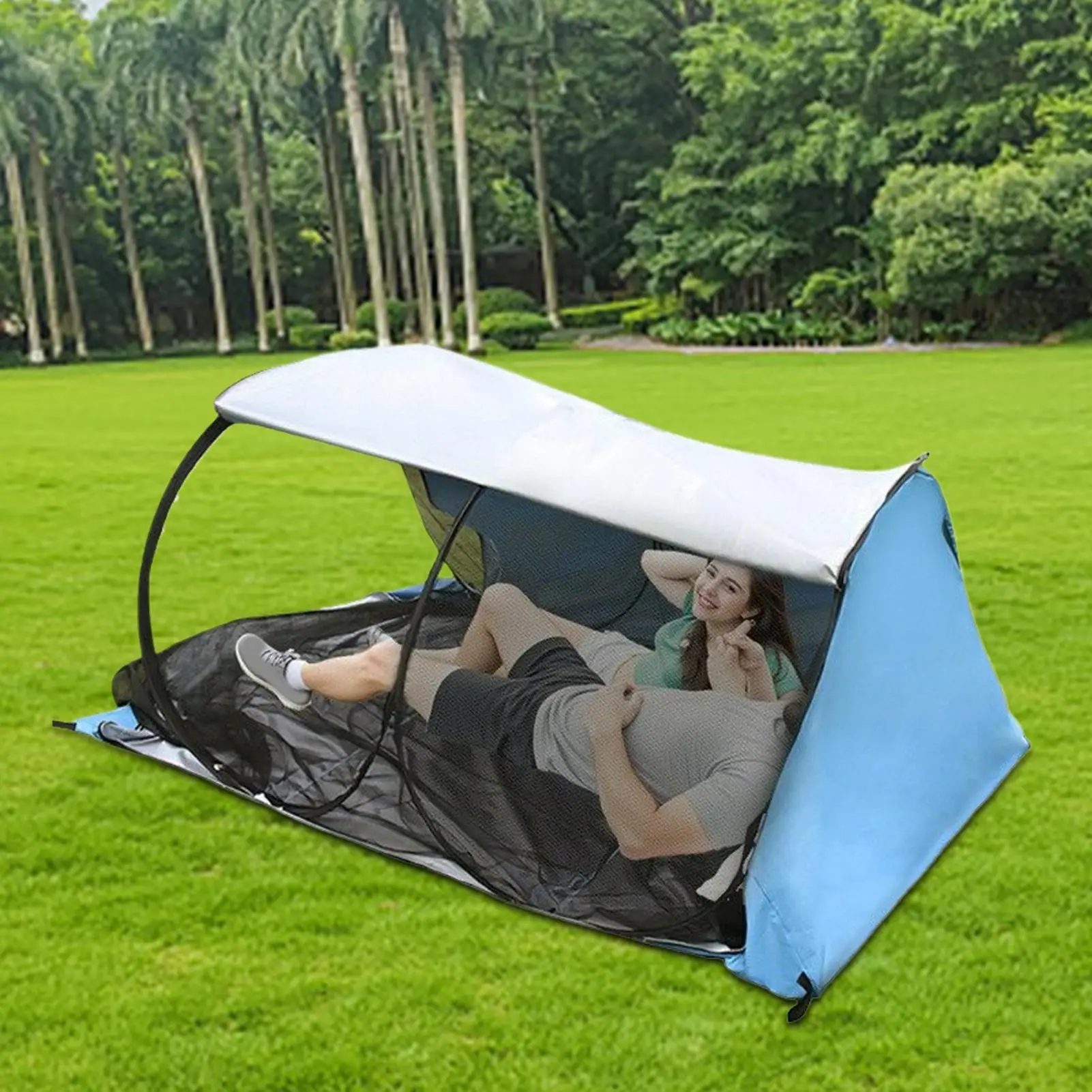 

2025 New Camping Shelter Tent Arch bridge shape foldable All Covered mosquito-proof tent for Hiking Travel Backpacking
