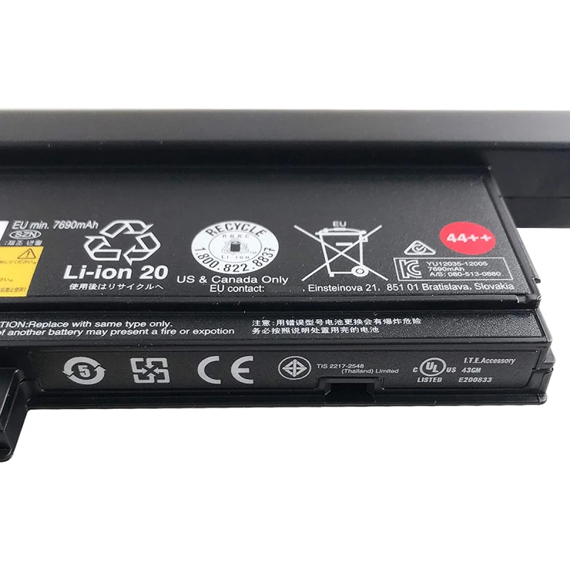 X230 Bateria do portátil para Lenovo ThinkPad 9, Cell, Lithium Ion Battery, 44 ++, 94Wh, Extended Life System, para X220, X230, Novo