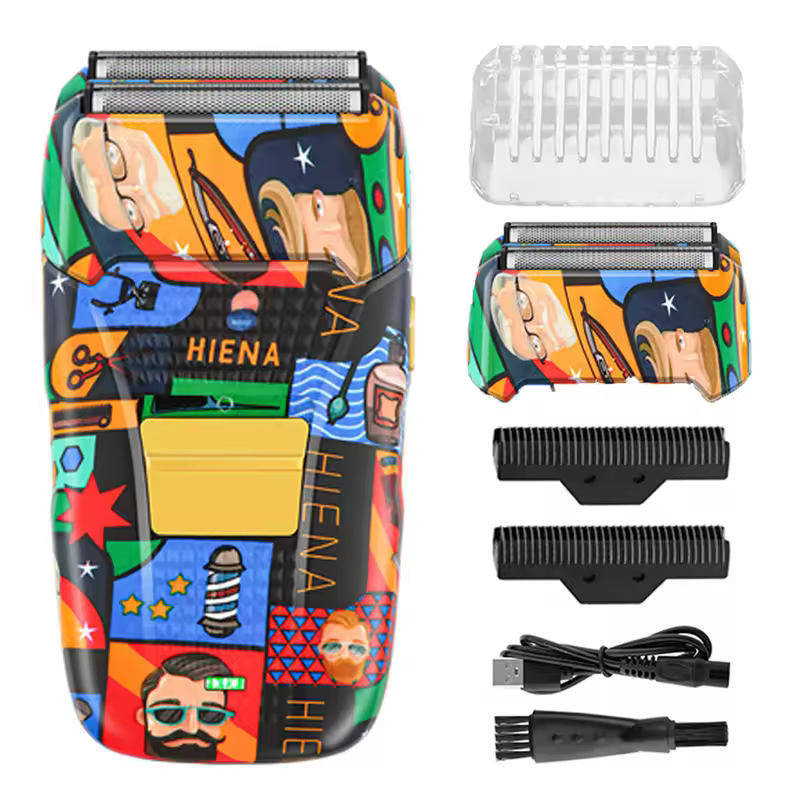 HIENA shaving machine men Electric shaver Hair clipper Rechargeable Metal Housing Pro Electric Shaver For Men Electric home - Image 10