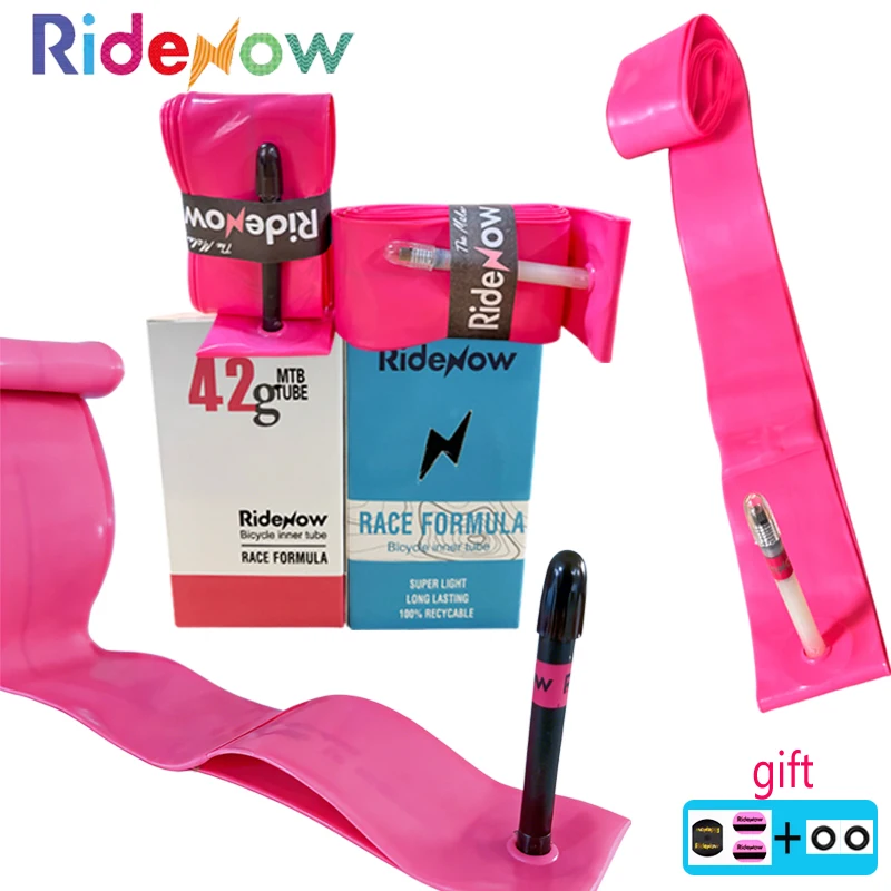 1/2/4 Stück Ridenow Fahrradschlauch 42g Ultraleicht MTB 26/27,5 Zoll Schlauch Schwarz/Weiß 45mm Französisches Ventil Presta Fahrrad TPU-Schlauch – Detail 2