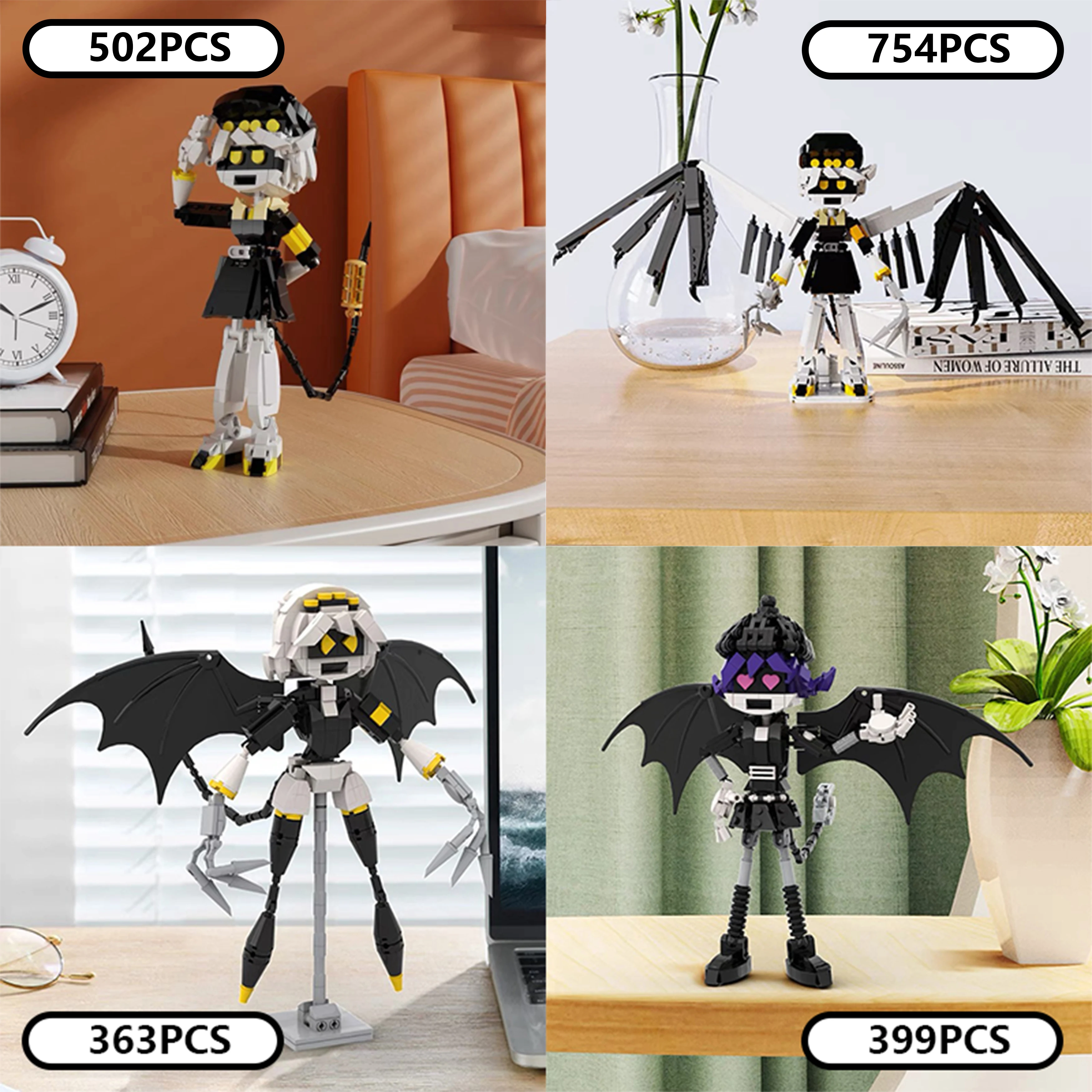 

Креативный комплект модели робота MOC Mecha, игрушка-фигурка из строительного блока «сделай сам» для фанатов, коллекционное украшение для научно-фантастического кирпича