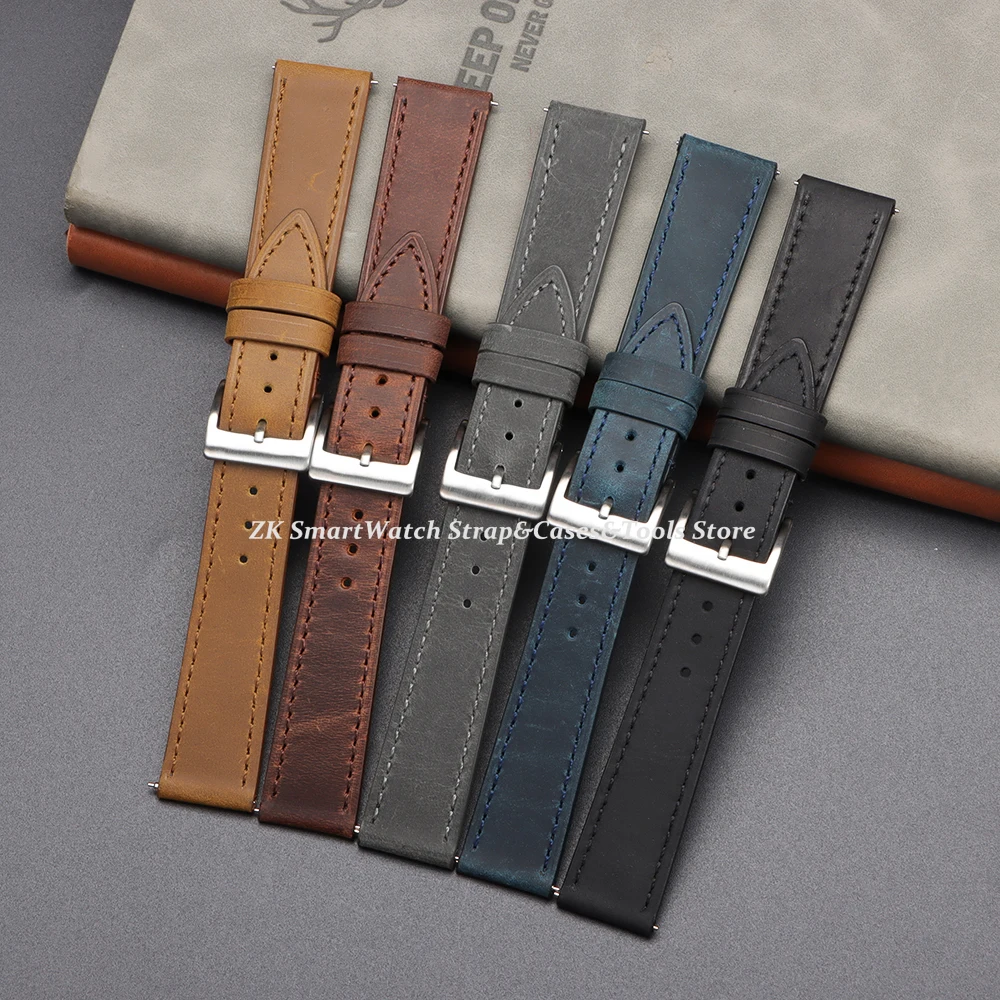 Cinturini in pelle con cucitur - Leather Strap Quick Release recensione e prezzo