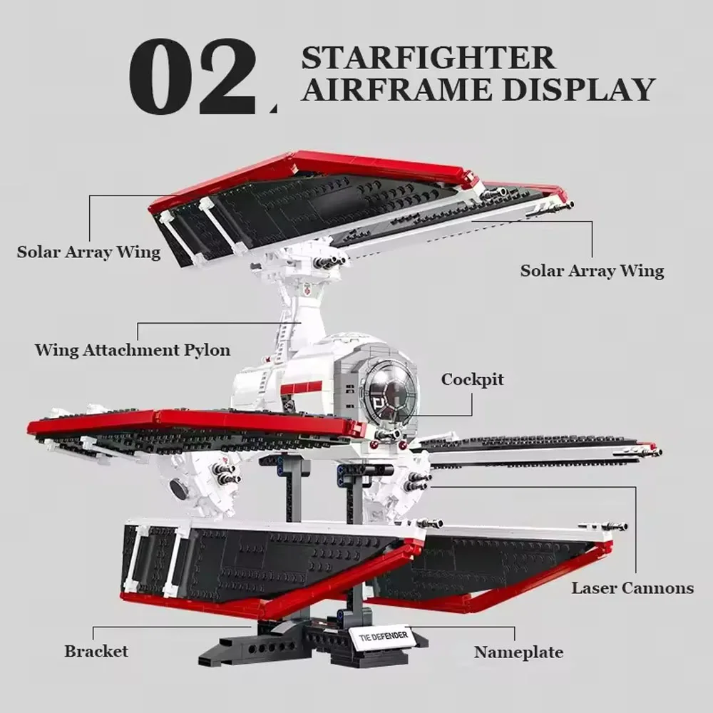 Technical Space attack vehicle Fighter Building Blocks Toys Set 1664pcs Decor Perfect Christmas Birthday Gifts For Friends