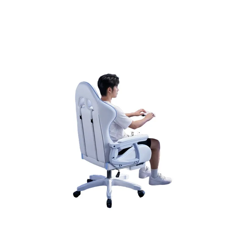 Ergonomic Gaming Chair Reclining Computer Chair Comfortable Office Chair Home Leisure Game Live Seat for Dorm