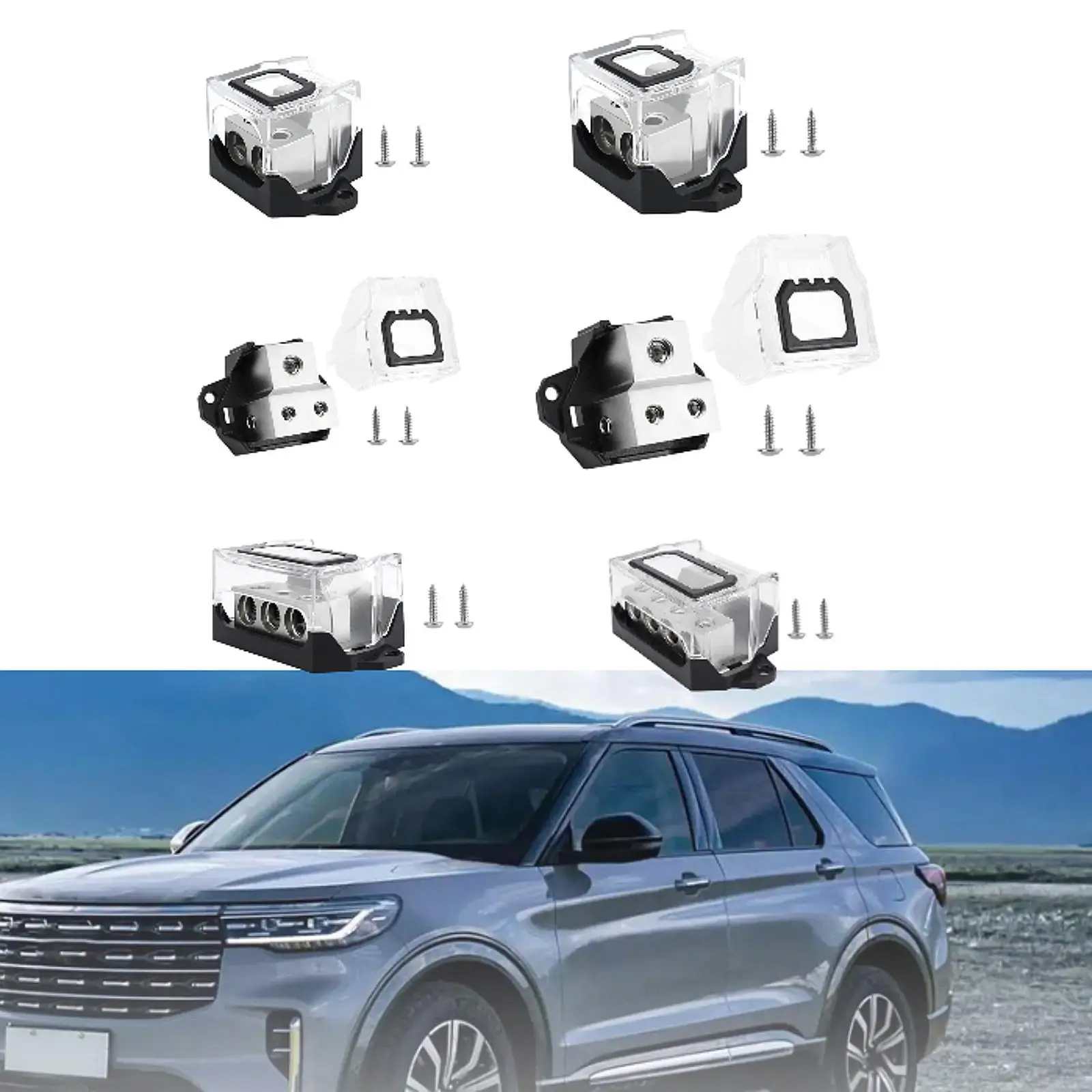 

Универсальный блок распределения питания, практичный, легкий, износостойкий соединительный блок для автомобильного усилителя ATV, автомобильный автомобиль