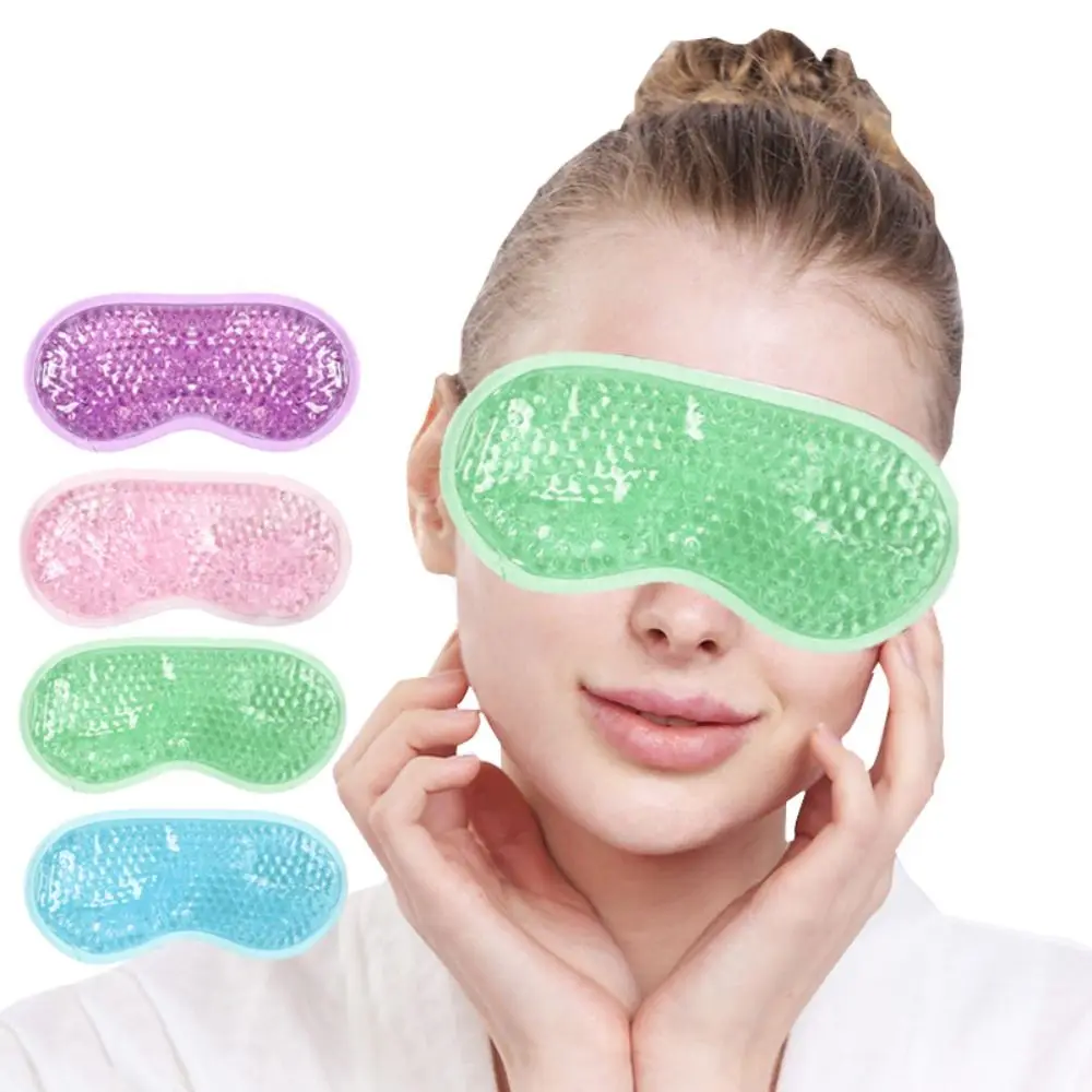 Beauty Care Reusable Beads Gel Eye Mask Hot/Cold Relieves Eye Strain Care Eye Mask PVC Cooling Sleep Mask Compress Puffy Eyes
