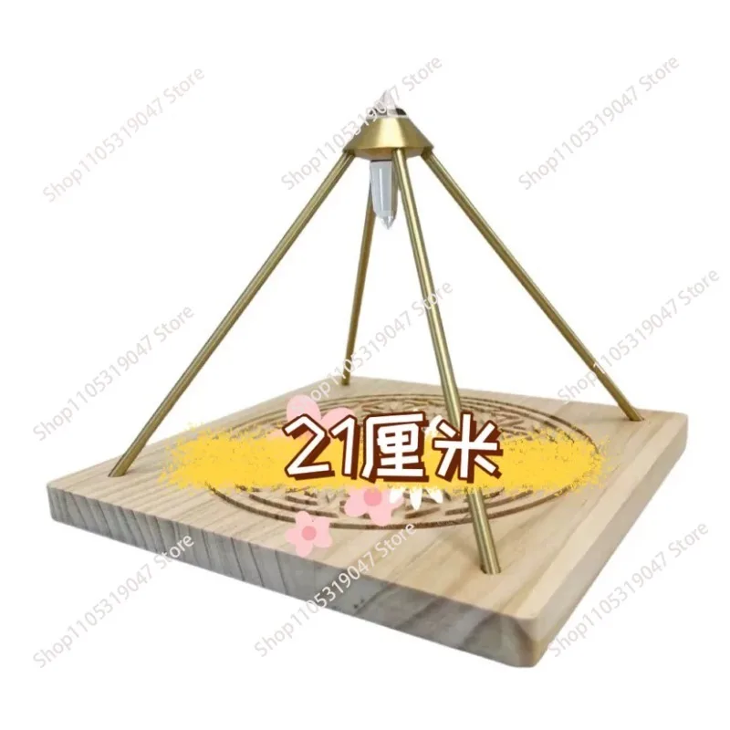 Healing Pyramid Diapason Medical Instrument Natural White Crystal Pyramid Made Pure Copper Yoga Help Sleep Percussion Accessorie
