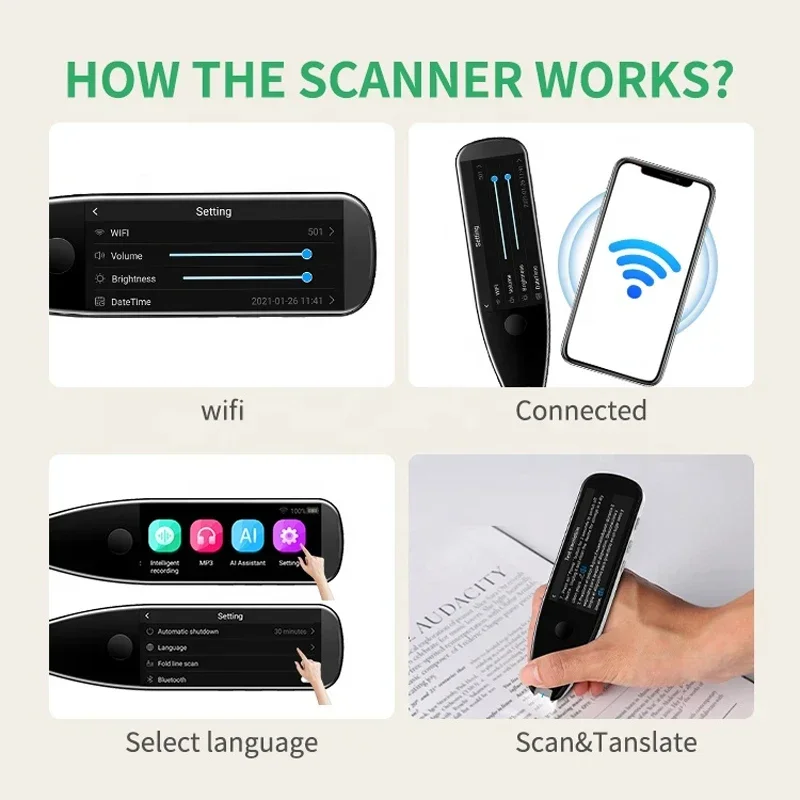 2026 112 Languages Real Time Two Way Translation Pen Scan Translation Voice Translator