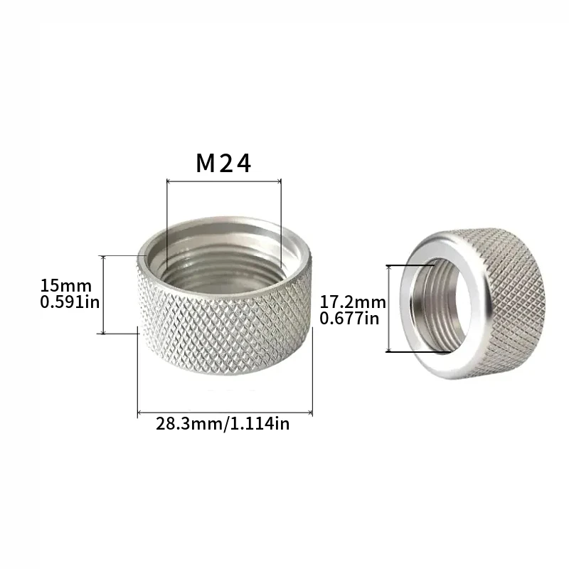 1 Stück Aluminium-Befestigungsmutter 17mm Kugelkopf Universelle Konvertierungsschnittstelle Handy-Kugelkopf Metall-Einstellmutter – Detail 10