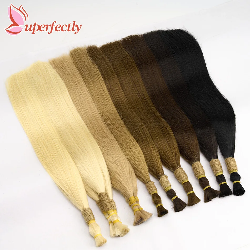 Loira cabelo humano em massa para trança sem trama remy extensões de cabelo real natural cabelo 613 platina loira preto humain feixes de cabelo