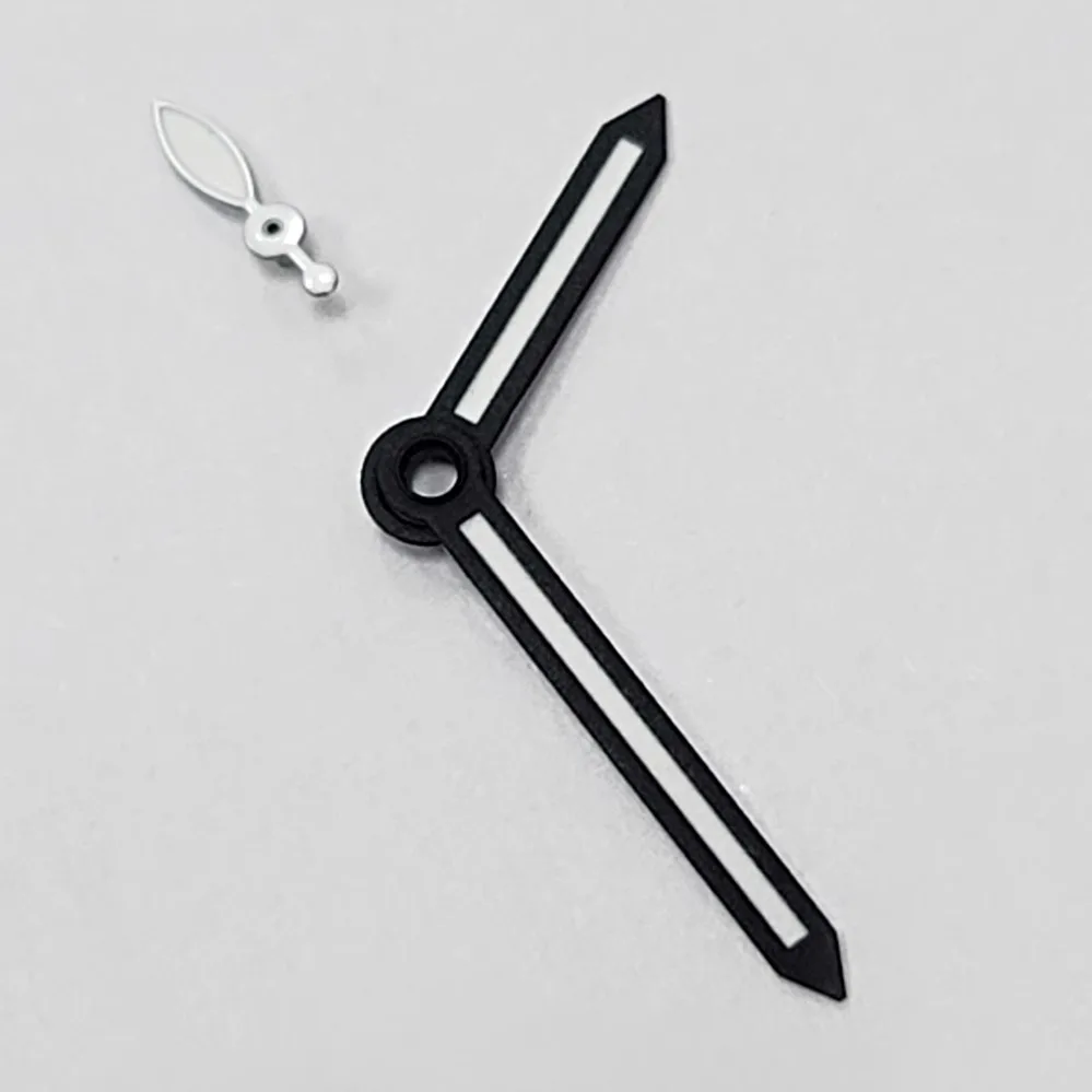 WATCH ACCESSORIES: HANDS GREEN LUMINOUS CAN BE LOADED WITH 34.5MM LITERAL ST3600 6498 6497 MOVEMENT HANDS