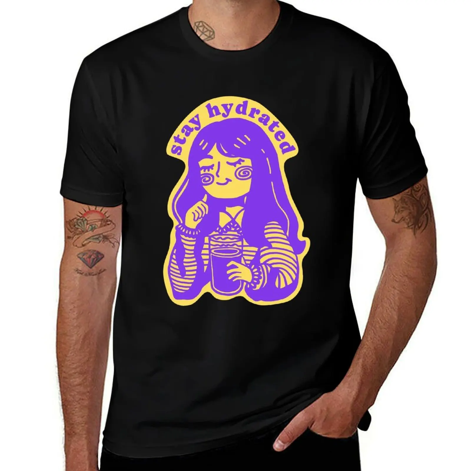 stay hydrated, violet T-Shirt Summer Holiday T-Shirt