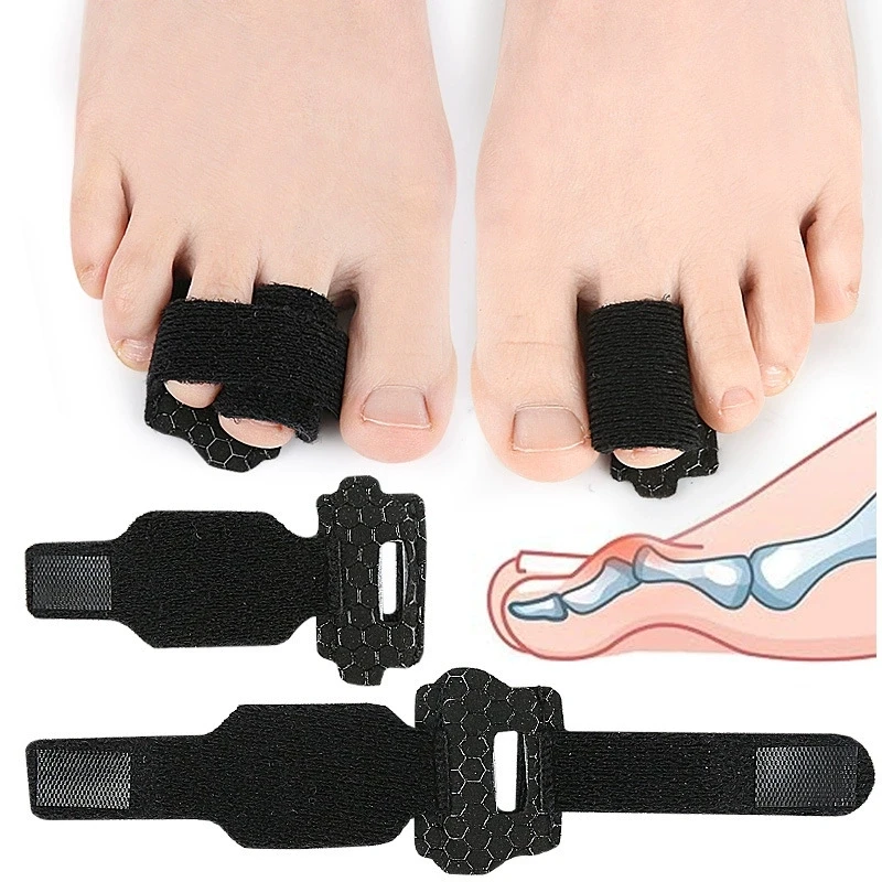 1/5Pcs Toe Finger Straightener Hammer Toe Tape Hallux Valgus Corrector Bandage Toe Separator Splint Wraps Foot Care Supplies