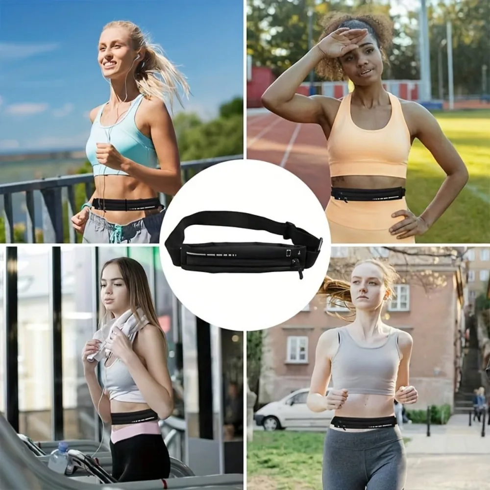 1pc Stay Stylish, Stay Safe: Men's and Women's Ultra Thin Running Waist Bag