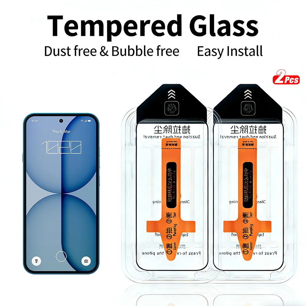 2Pcs Tempered Glass…