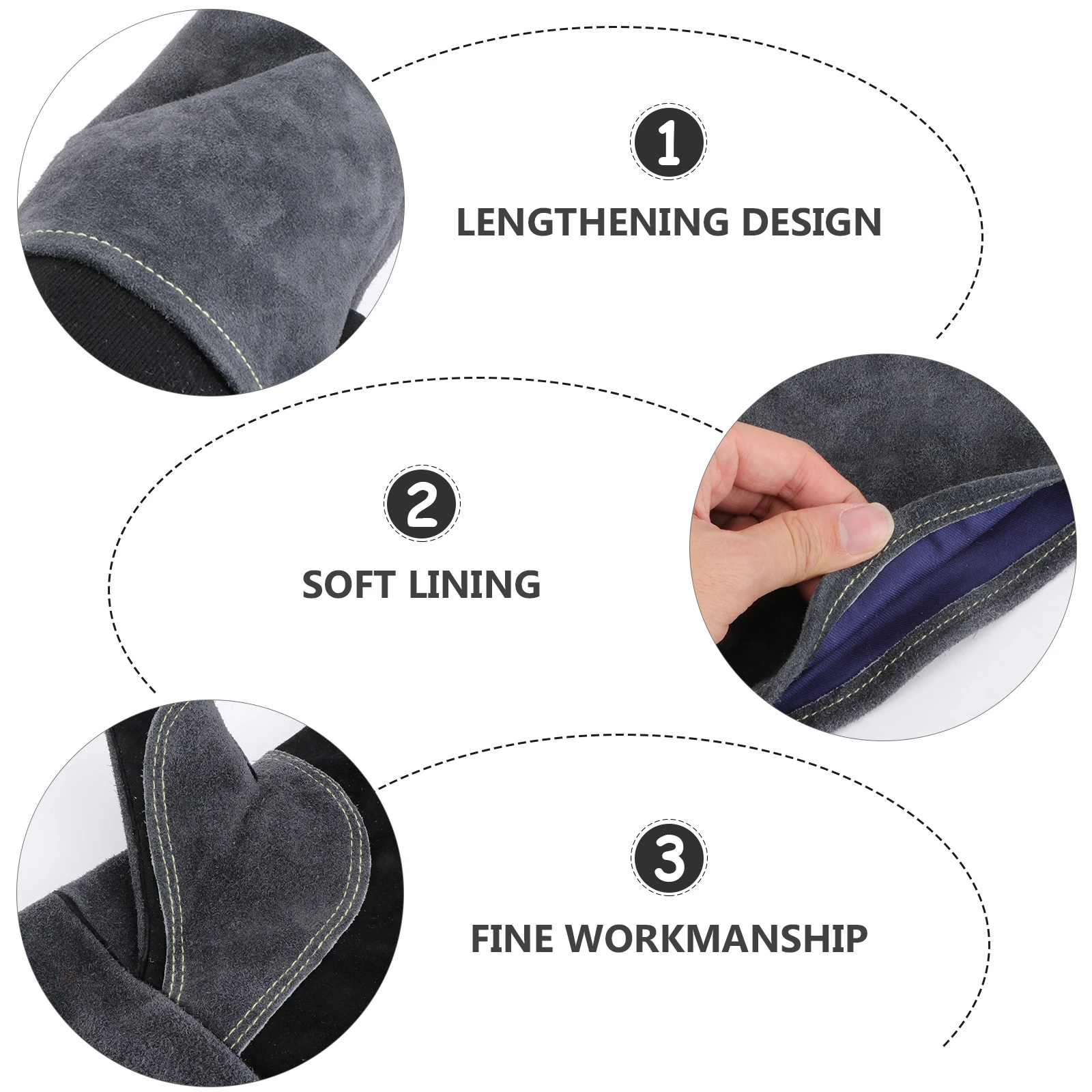 

Heat Resistant Fireproof Gloves Premium Material Long Length Forearm Wrist Protection BBQ Welding Hand Protective Gear