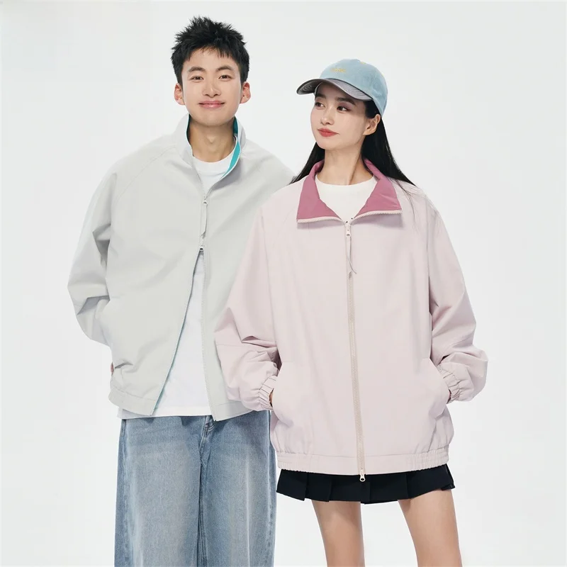 

WASSUP NURAYA Двусторонняя одежда Jaet Свободного кроя Уличная повседневная одежда для мужчин и женщин Весна Осень Сезонная мода