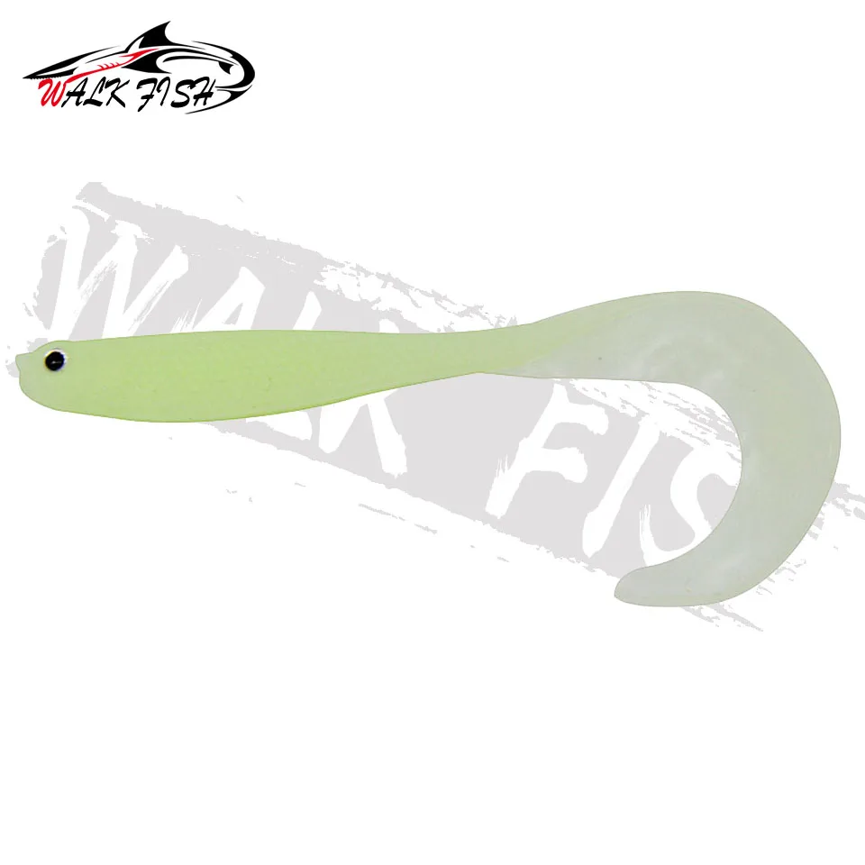 WALK FISH 4 Stück 12,5 cm 5,5 g Jigging künstliche Silikonköder Wobbler Angelköder Shad T-Schwanz weicher Köder Bass Hechtangeln – Detail 9