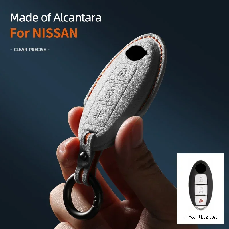 

Alcantara Car Key Case Cover Shell For Nissan Sunny ALTIMA MAXIMA Murano Versa Teana Sentra