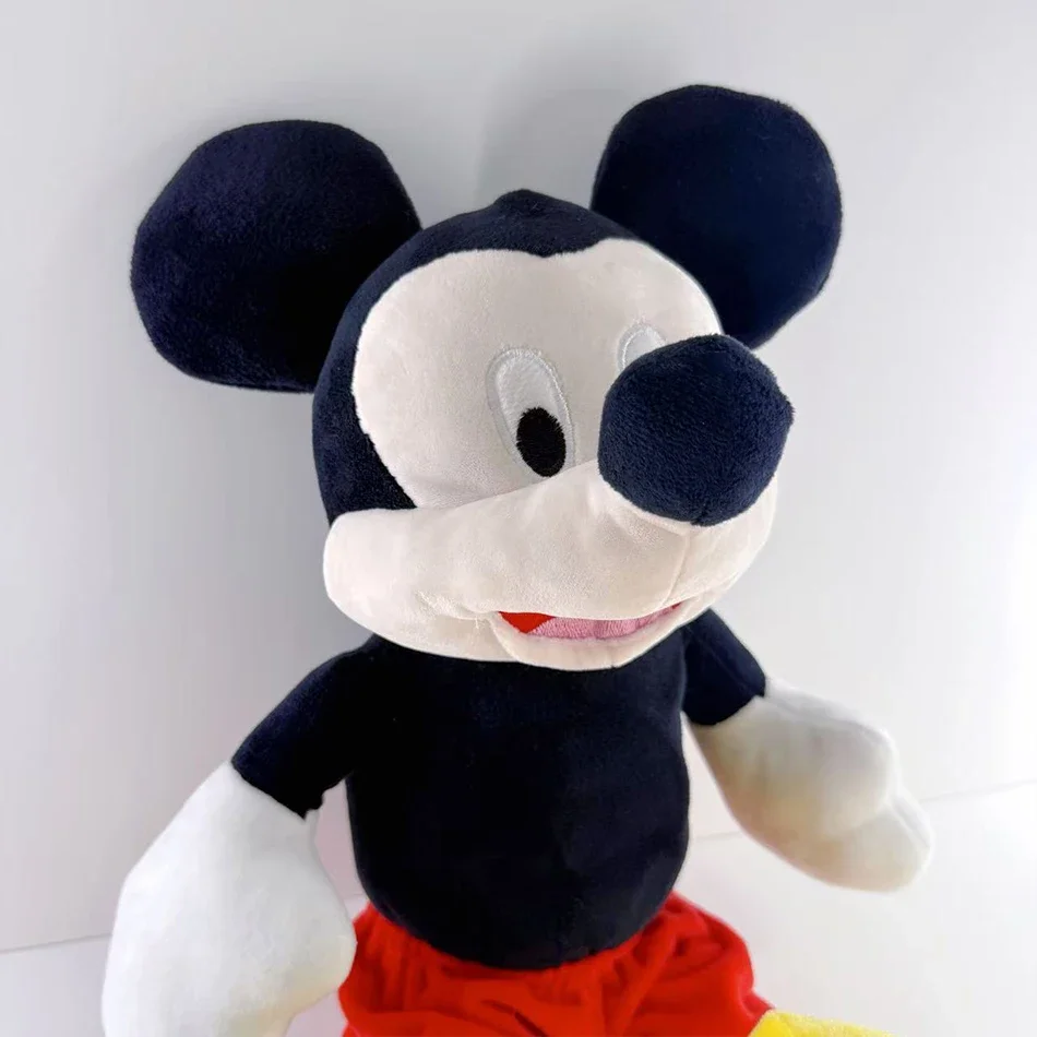 ديزني ميكي ميني أفخم دمية التنفس الطفل Peluche تهدئة لعبة أنيمي الطفل الموسيقى الخفيفة غرفة نوم الديكور النوم لعب هدايا الاطفال