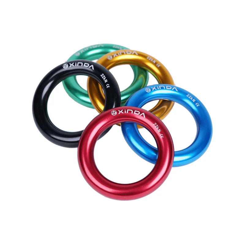 Многофункциональное круглое кольцо, алюминиевый сплав, плоское кольцо на пояс, кольцо на поясное ремень, верхнее кольцо для альпинизма на открытом воздухе, P168