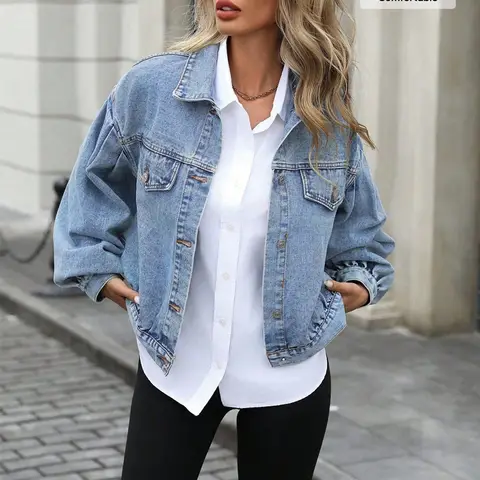 8 best sales महिलाओं की डेनिम जैकेट - №7