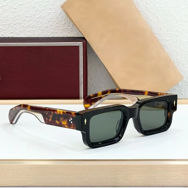 

ASCARI JMM Thick Acetate Men's Women's UV400 Sunglasses 2025 Luxury Brand Square Vintage Outdoor Photochromic Glasses with Case