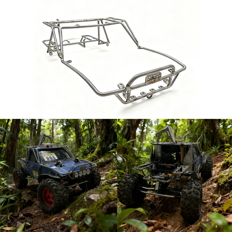 

Rainforest Chariot D1RC Titanium Alloy Pipe Frame and Plastic Body Wheelbase 313mm Set for 1/10 RC Crawler Car Traxxas DIY Parts