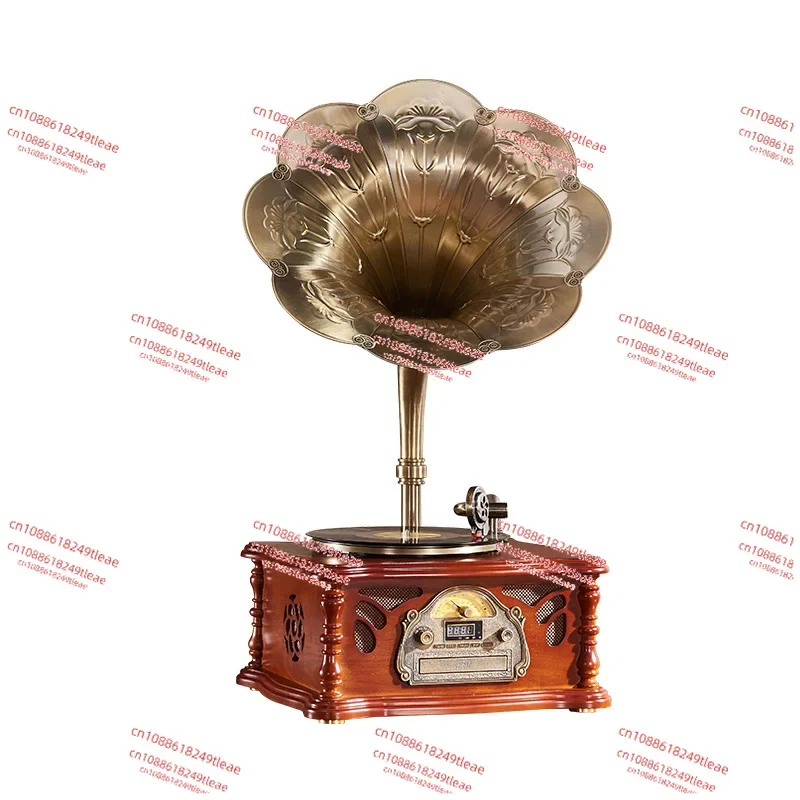 Gramophone big speaker retro vinyl record player record player European style living room home ornament subwoofer