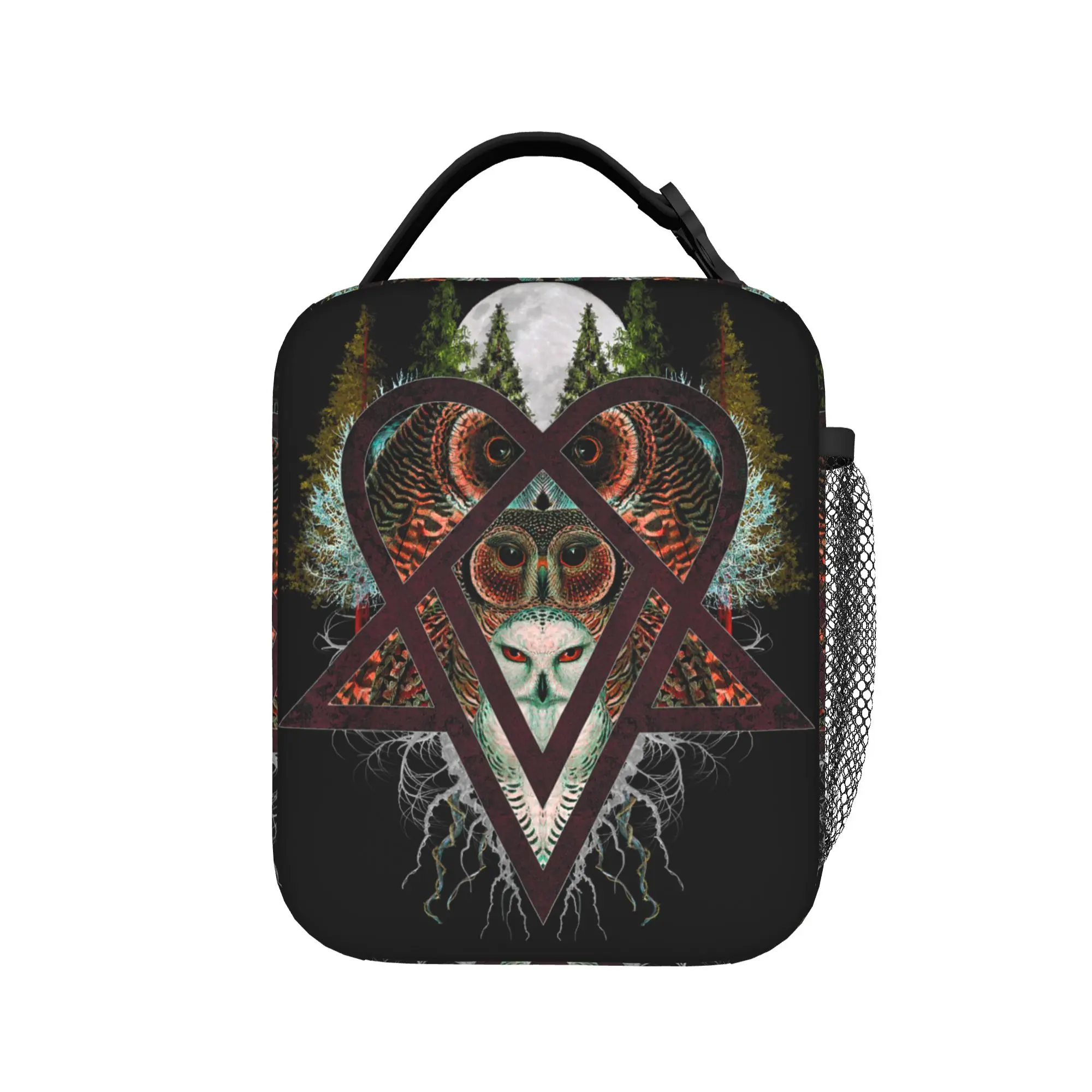 

Сумка для обеда Ville Valo HIM Ovvls, портативная сумка-холодильник на молнии для взрослых, дорожная сумка с принтом, модная водонепроницаемая термосумка-тоут