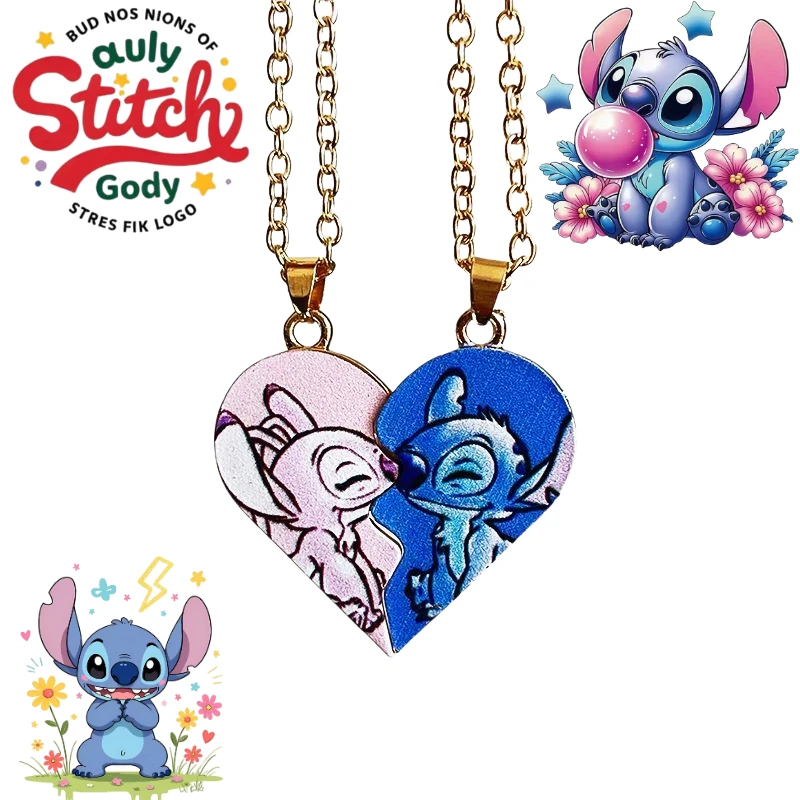 

Милое ожерелье с героями мультфильмов Диснея, креативное кавайное мужское и женское ожерелье, кулон «Та же любовь», периферийные устройства в стиле аниме, праздничный подарок