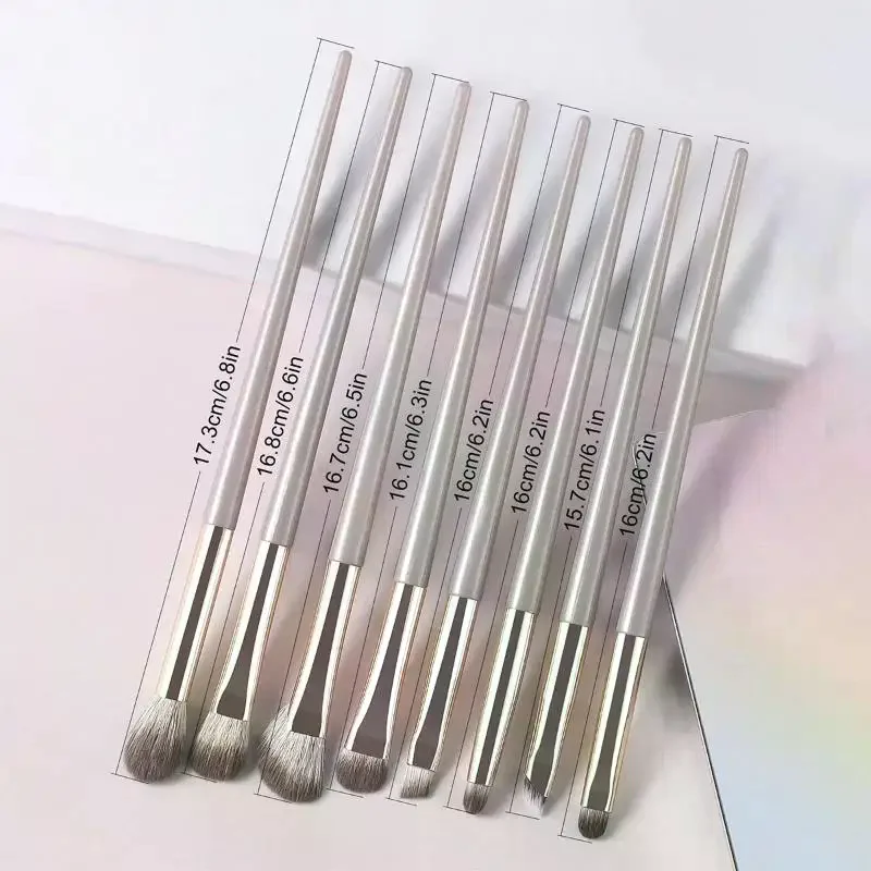 8-delige oogmake-up kwasten Set Detail Oogschaduwborstel Make-upborstel Ultrazachte oogschaduw Eyeliner make-uptool