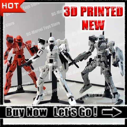 【재고 있음】 새로운 3d 인쇄 Dummy13 Mech S01 액션 피규어 장난감 다중 관절 이동식 제스처 액세서리 맞춤 선물 장난감 Best5