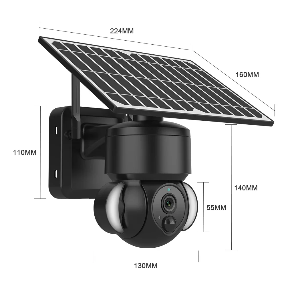 

2022 new 1080P solar ip camera 4G camera network wireless CCTV surveillance wifi camera with 6pcs batteries