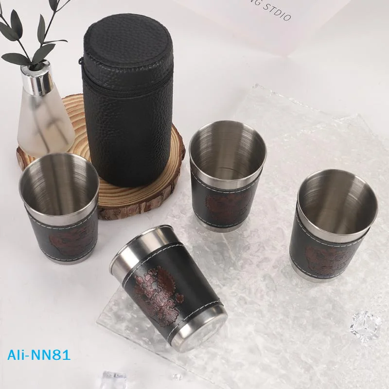 【N】4Pcs/Set Outdoor Travel Cup - Wine N Beer 评论和价格